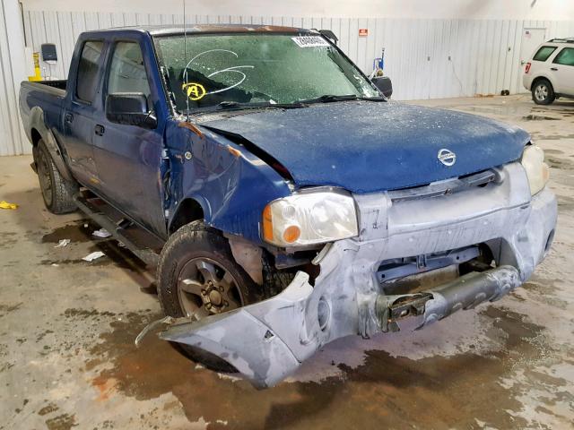 1N6ED29X52C304123 - 2002 NISSAN FRONTIER C BLUE photo 1