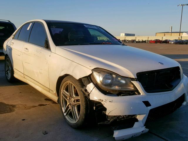 WDDGF4HBXDR248340 - 2013 MERCEDES-BENZ C 250 WHITE photo 1