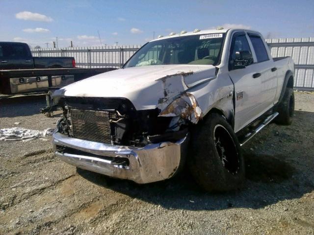 3C6UD5CL4CG206339 - 2012 DODGE RAM 2500 S WHITE photo 2