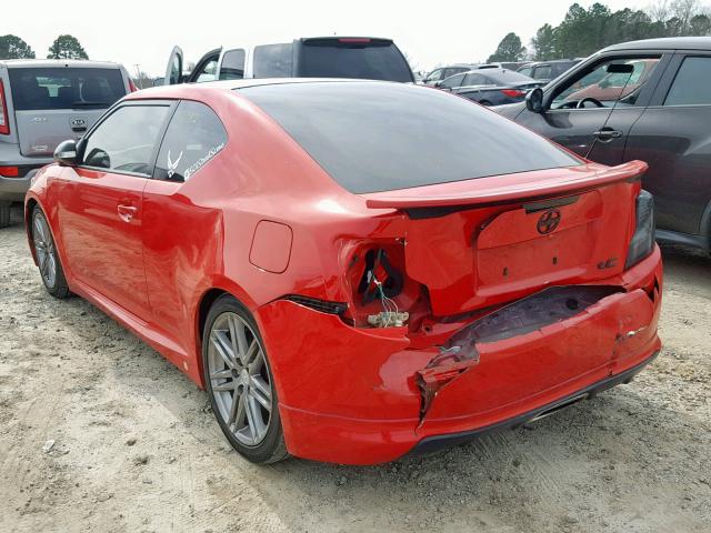 JTKJF5C74D3054374 - 2013 TOYOTA SCION TC RED photo 3