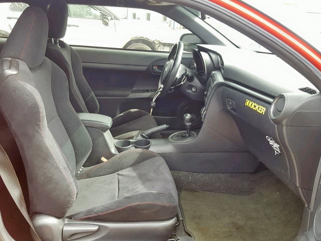 JTKJF5C74D3054374 - 2013 TOYOTA SCION TC RED photo 5