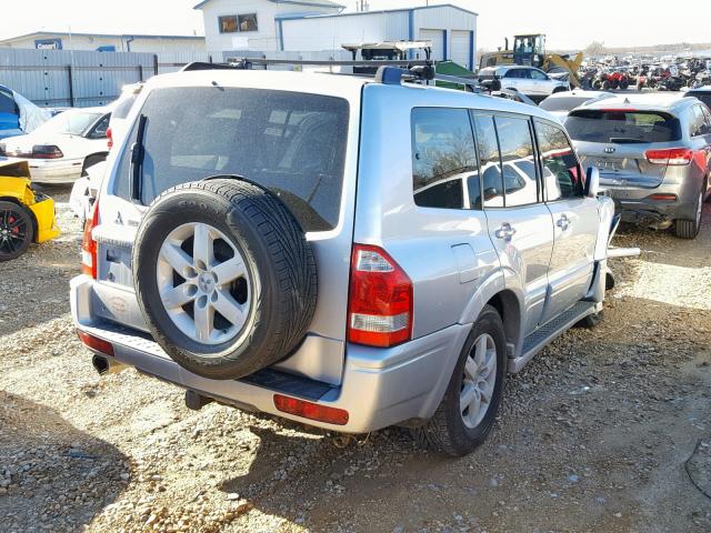 JA4MW51S05J000704 - 2005 MITSUBISHI MONTERO LI SILVER photo 4