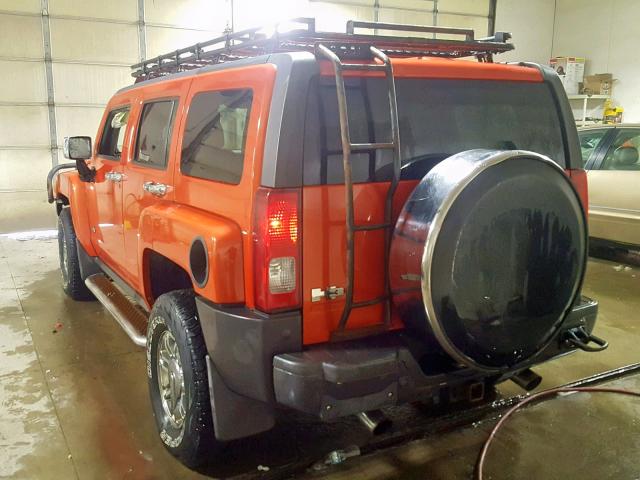 5GTEN13L888162693 - 2008 HUMMER H3 ALPHA ORANGE photo 3