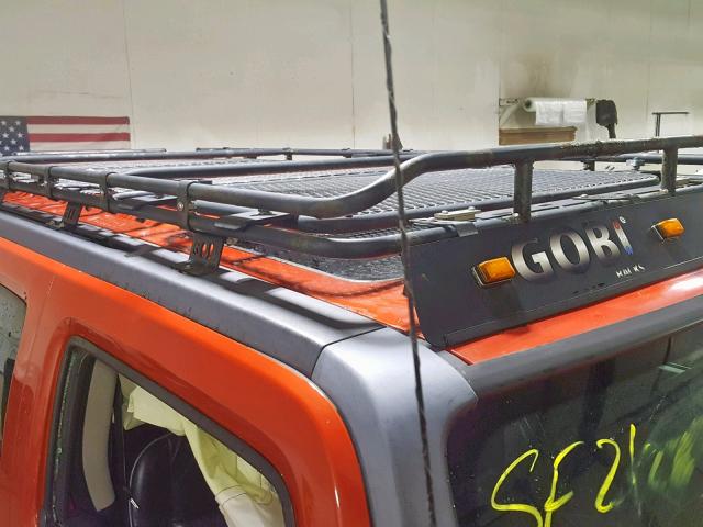 5GTEN13L888162693 - 2008 HUMMER H3 ALPHA ORANGE photo 9