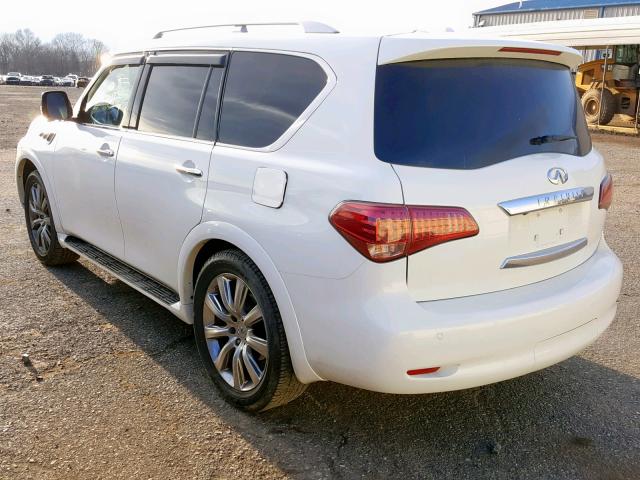 JN8AZ2NE7C9017182 - 2012 INFINITI QX56 WHITE photo 3