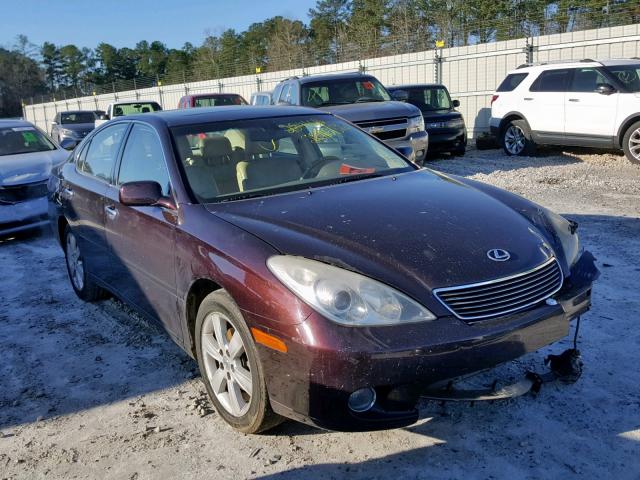 JTHBA30G555069618 - 2005 LEXUS ES 330 MAROON photo 1