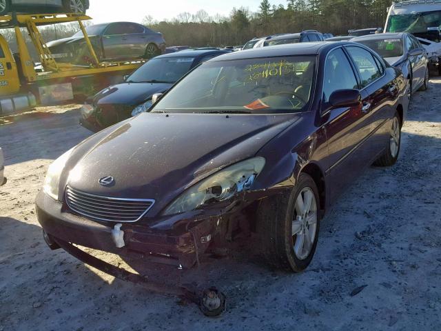 JTHBA30G555069618 - 2005 LEXUS ES 330 MAROON photo 2