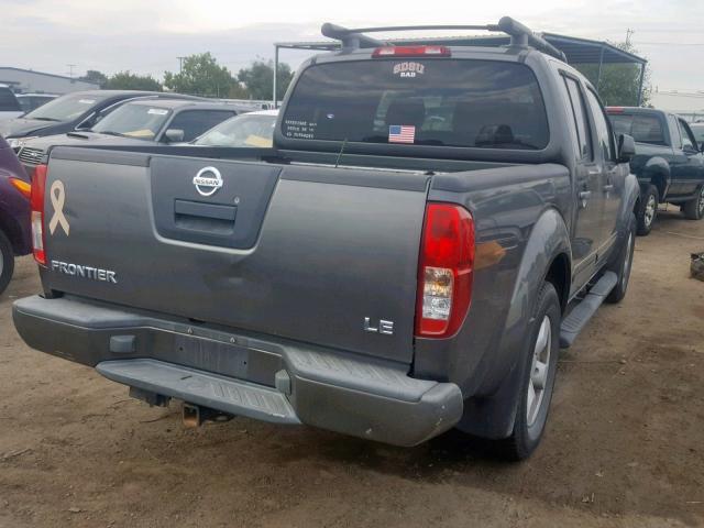 1N6AD07U15C462250 - 2005 NISSAN FRONTIER C GRAY photo 4