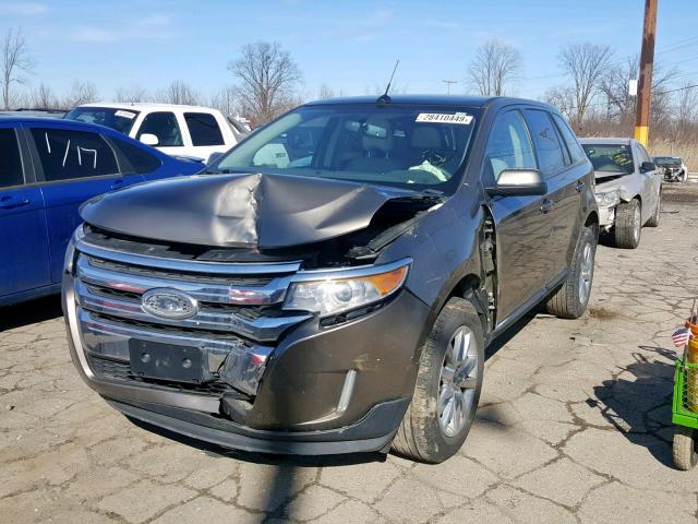 2FMDK3JC2CBA32940 - 2012 FORD EDGE SEL GRAY photo 2