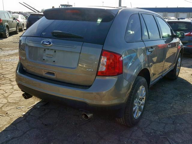 2FMDK3JC2CBA32940 - 2012 FORD EDGE SEL GRAY photo 4