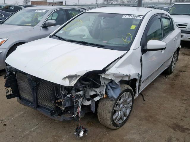 3N1AB6AP4CL668892 - 2012 NISSAN SENTRA 2.0 WHITE photo 2