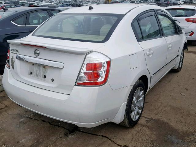 3N1AB6AP4CL668892 - 2012 NISSAN SENTRA 2.0 WHITE photo 4