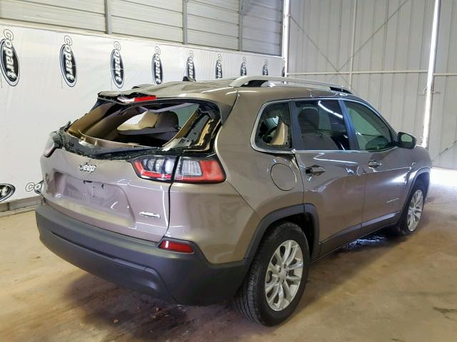 1C4PJLCB9KD145916 - 2019 JEEP CHEROKEE L BROWN photo 4