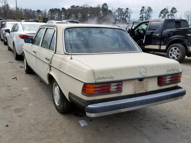 12312312023672 - 1977 MERCEDES-BENZ 240 D CREAM photo 3