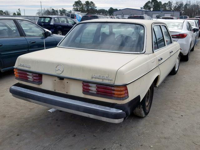 12312312023672 - 1977 MERCEDES-BENZ 240 D CREAM photo 4