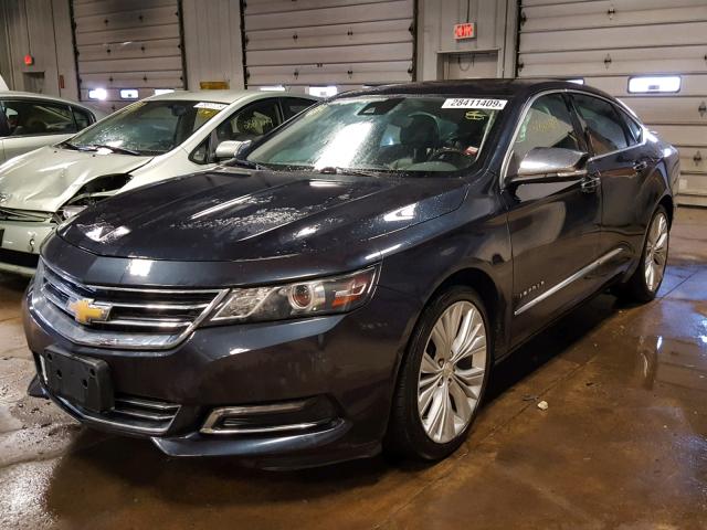 2G1155S30E9318474 - 2014 CHEVROLET IMPALA LTZ BLACK photo 2