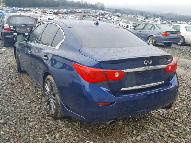 JN1FV7AP7GM420165 - 2016 INFINITI Q50 RED SP BLUE photo 3