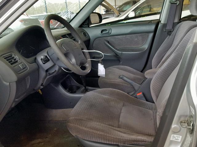 2HGEJ6611XH543869 - 1999 HONDA CIVIC BASE SILVER photo 5