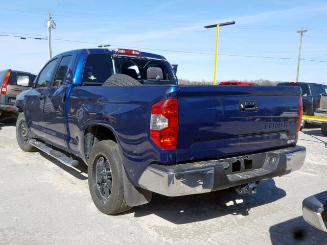 5TFRM5F12EX076858 - 2014 TOYOTA TUNDRA DOU BLUE photo 3