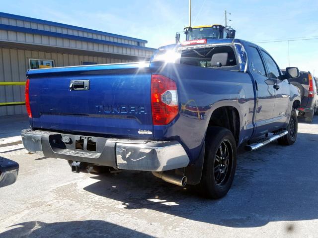 5TFRM5F12EX076858 - 2014 TOYOTA TUNDRA DOU BLUE photo 4
