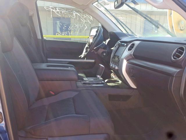 5TFRM5F12EX076858 - 2014 TOYOTA TUNDRA DOU BLUE photo 5