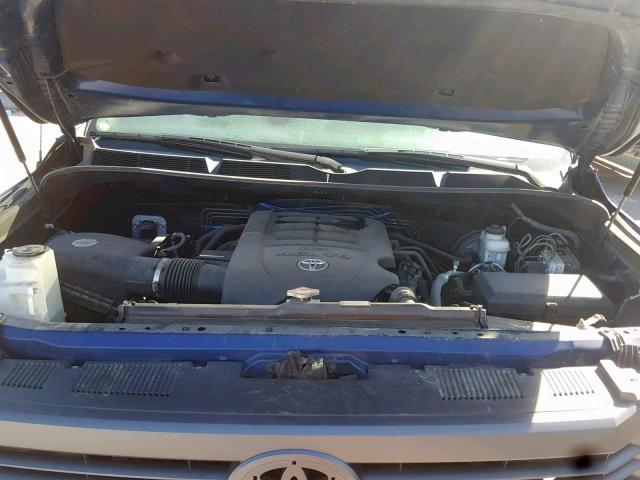 5TFRM5F12EX076858 - 2014 TOYOTA TUNDRA DOU BLUE photo 7
