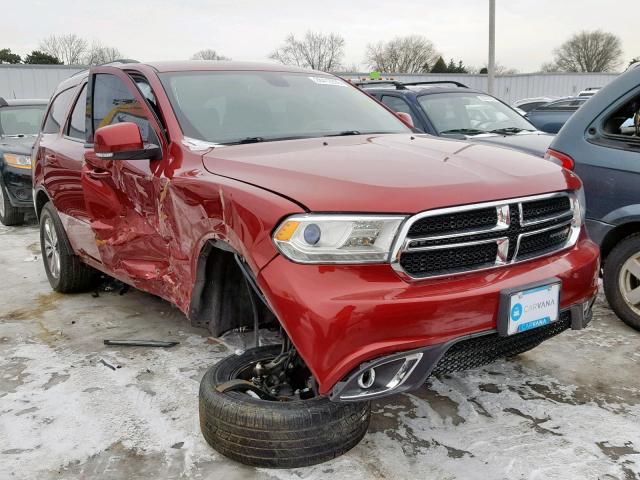 1C4RDHDG0EC323004 - 2014 DODGE DURANGO LI MAROON photo 1