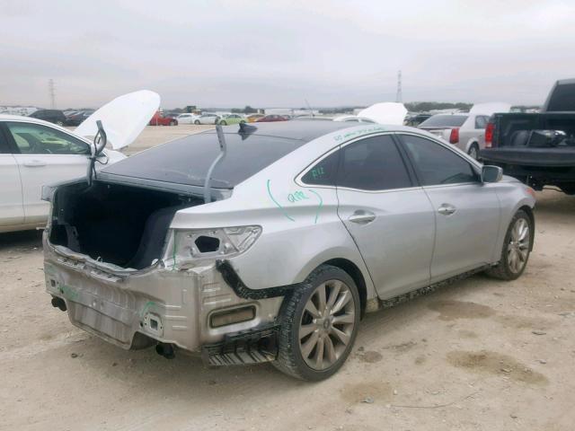 KMHFH4JG4DA278739 - 2013 HYUNDAI AZERA GLS SILVER photo 4