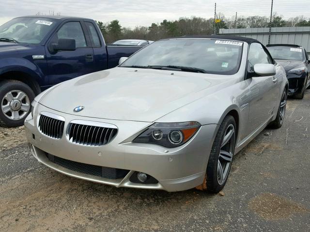 WBAEK13507CN80515 - 2007 BMW 650 I SILVER photo 2