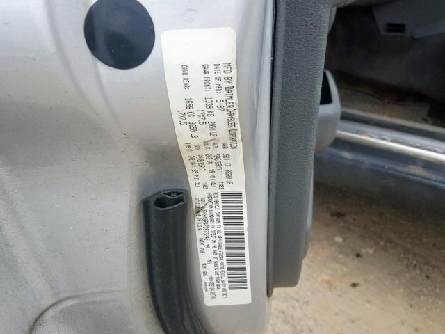 1J8HH48P47C673248 - 2007 JEEP COMMANDER SILVER photo 10