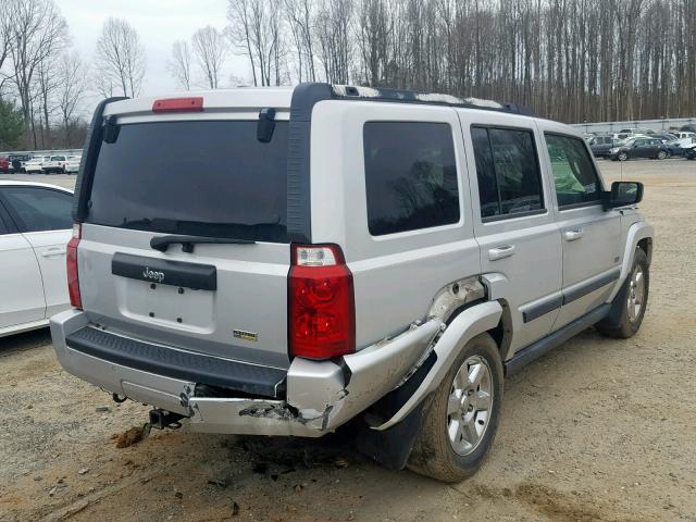 1J8HH48P47C673248 - 2007 JEEP COMMANDER SILVER photo 4