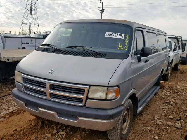 2B5WB35Z7TK157646 - 1996 DODGE RAM WAGON SILVER photo 2