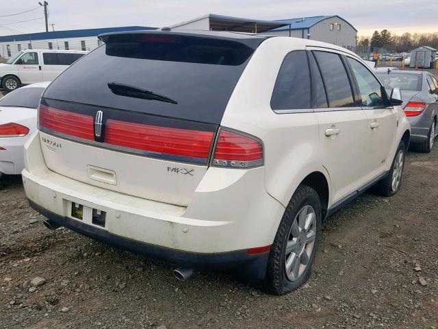 2LMDU68C58BJ03268 - 2008 LINCOLN MKX WHITE photo 4