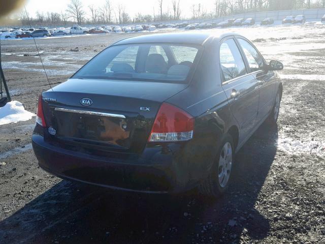 KNAFE121075473351 - 2007 KIA SPECTRA EX BLACK photo 4