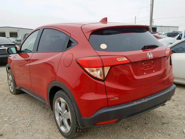 3CZRU5H50GM713958 - 2016 HONDA HR-V EX RED photo 3