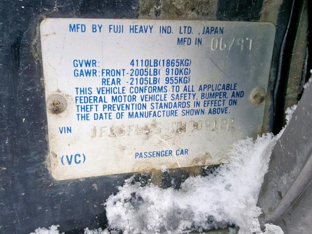 JF1SF6559WH709122 - 1998 SUBARU FORESTER S Qara foto 10