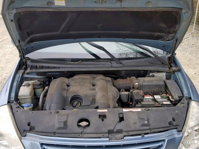 KNDMB133686224213 - 2008 KIA SEDONA BLUE photo 7