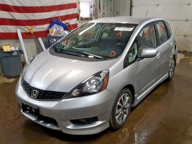 JHMGE8H54DC040499 - 2013 HONDA FIT SPORT SILVER photo 2