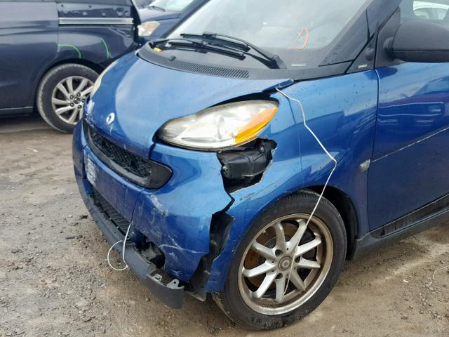 WMEEK3BA0AK336178 - 2010 SMART FORTWO PAS 蓝色 照片 9