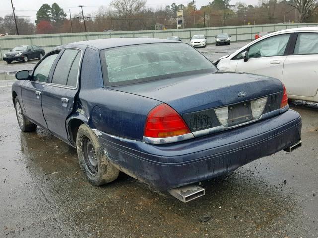 2FAFP71W6WX151667 - 1998 FORD CROWN VICT BLUE photo 3