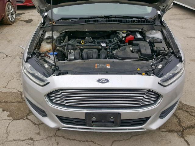 3FA6P0G78ER351793 - 2014 FORD FUSION S SILVER photo 7