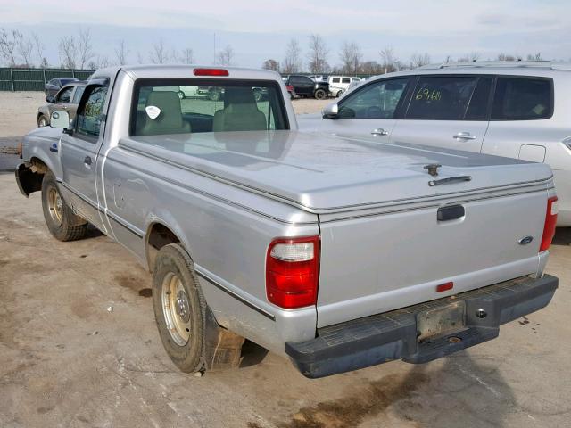 1FTYR10UX4PA95245 - 2004 FORD RANGER SILVER photo 3