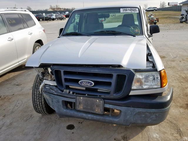 1FTYR10UX4PA95245 - 2004 FORD RANGER SILVER photo 9