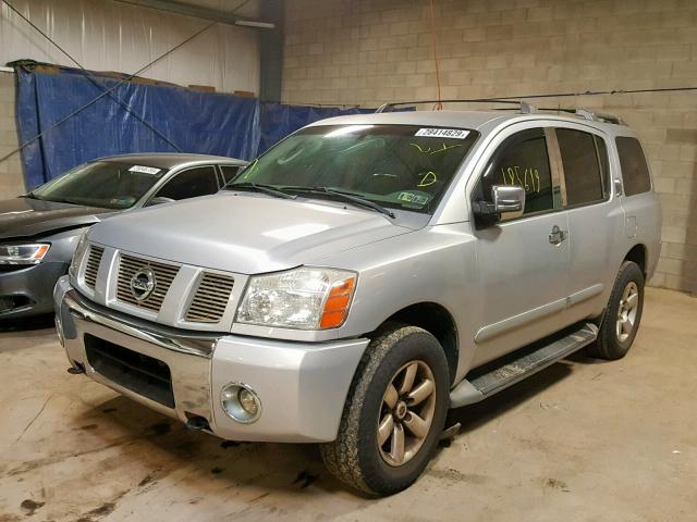 5N1AA08BX6N710523 - 2006 NISSAN ARMADA SE SILVER photo 2