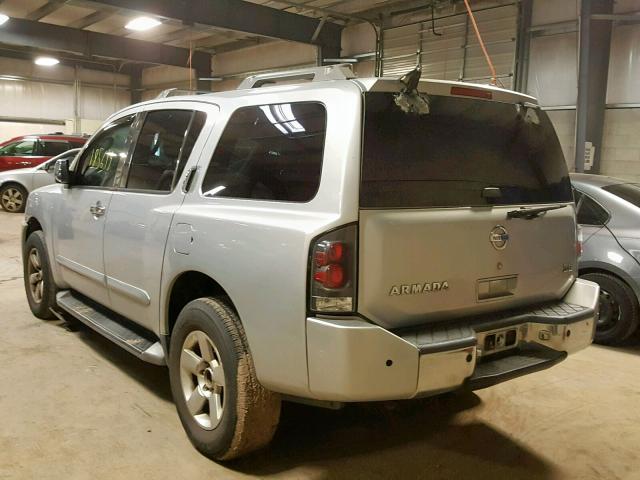 5N1AA08BX6N710523 - 2006 NISSAN ARMADA SE SILVER photo 3