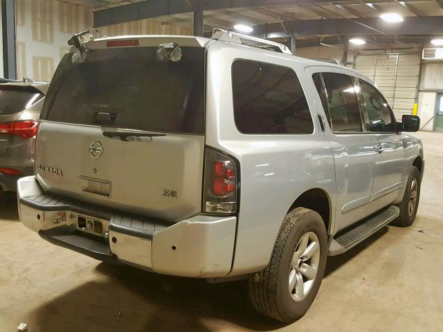 5N1AA08BX6N710523 - 2006 NISSAN ARMADA SE SILVER photo 4