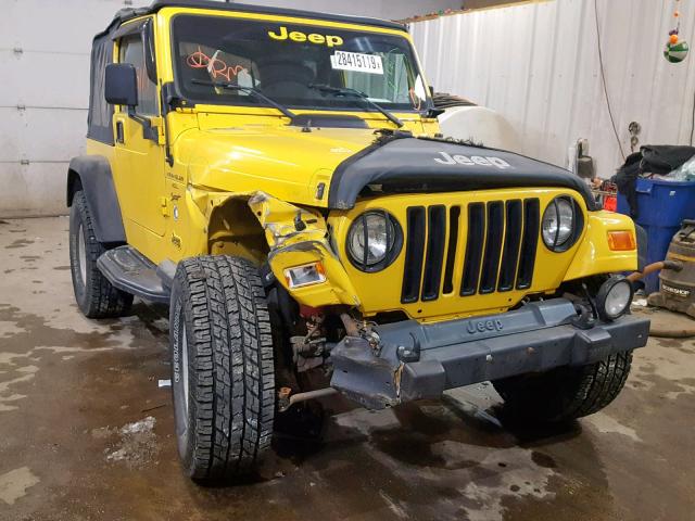 1J4FA49S0YP790027 - 2000 JEEP WRANGLER / YELLOW photo 1