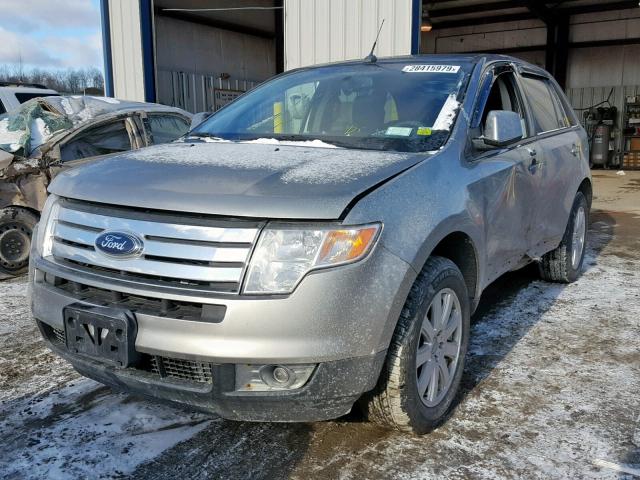 2FMDK38C38BA31180 - 2008 FORD EDGE SEL SILVER photo 2