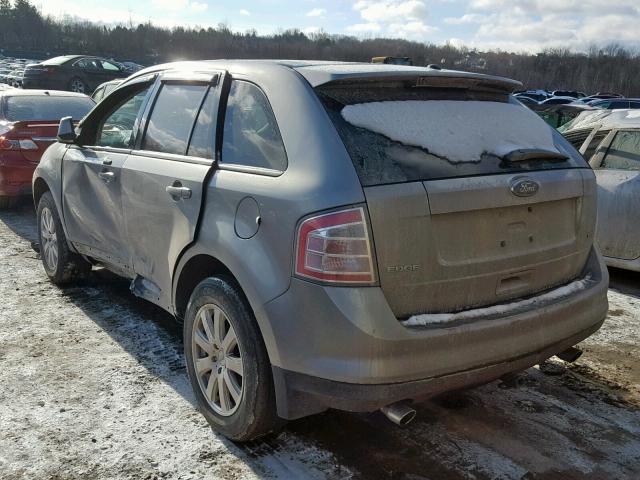 2FMDK38C38BA31180 - 2008 FORD EDGE SEL SILVER photo 3