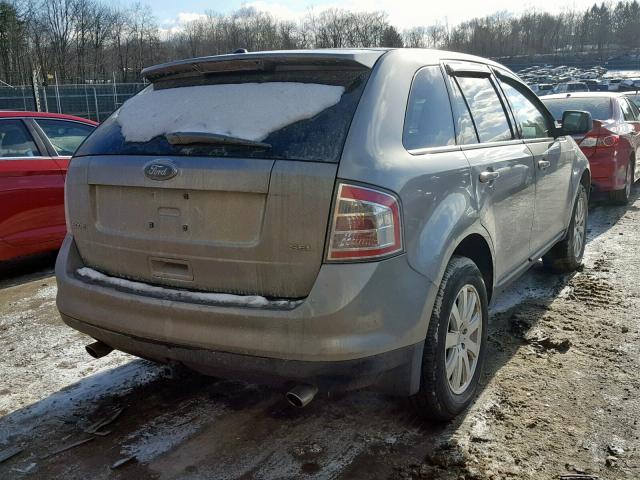 2FMDK38C38BA31180 - 2008 FORD EDGE SEL SILVER photo 4